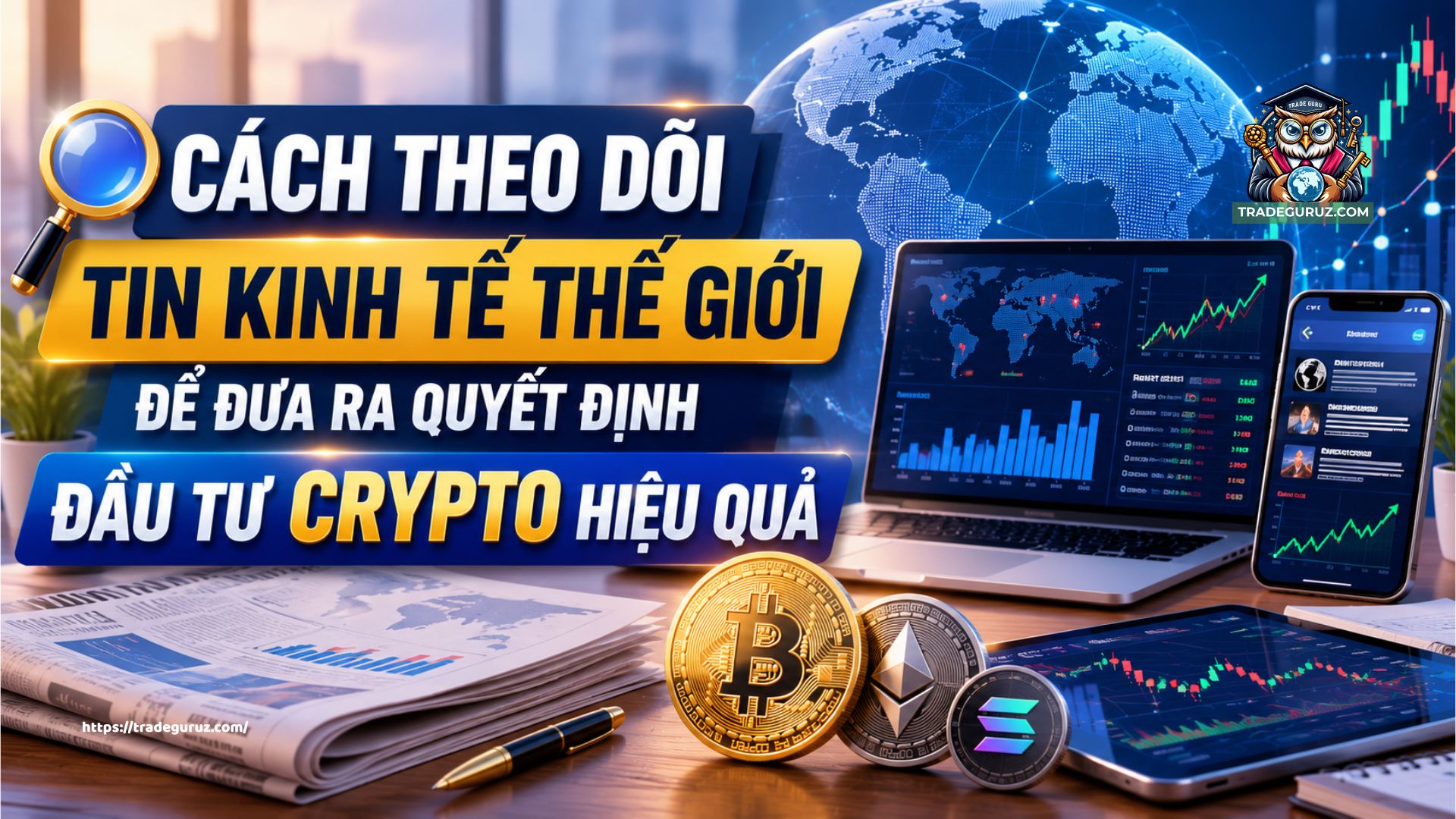 Cách theo dõi tin kinh tế thế giới để đưa ra quyết định đầu tư crypto hiệu quả